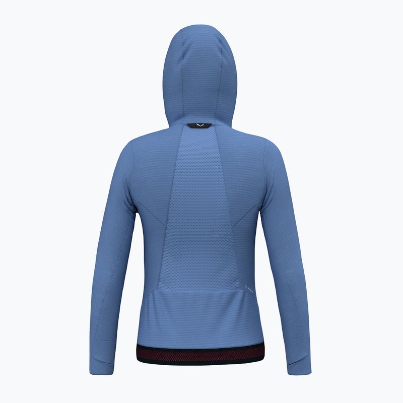 Women's trekking sweatshirt Salewa Pedroc PL Hooded morning blue 2