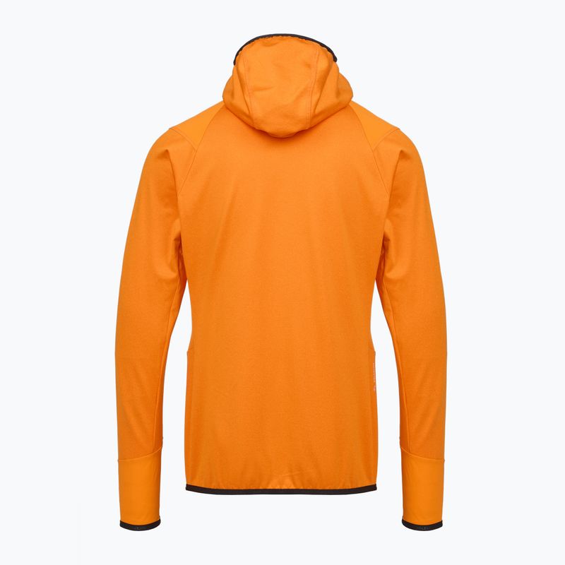 Men's trekking sweatshirt Salewa Agner Hybrid PL/DST FZ Hoody turmeric melange/0910 2