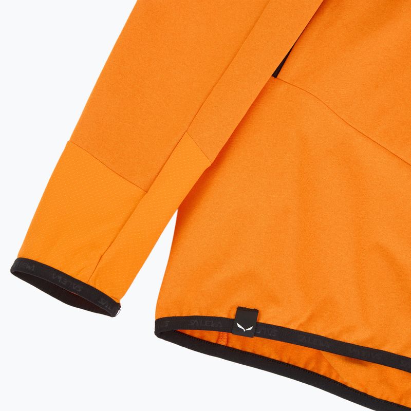Men's trekking sweatshirt Salewa Agner Hybrid PL/DST FZ Hoody turmeric melange/0910 4