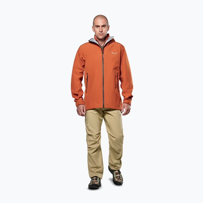 Men's softshell jacket Salewa Puez GTX 3L EPE bombay brown 2