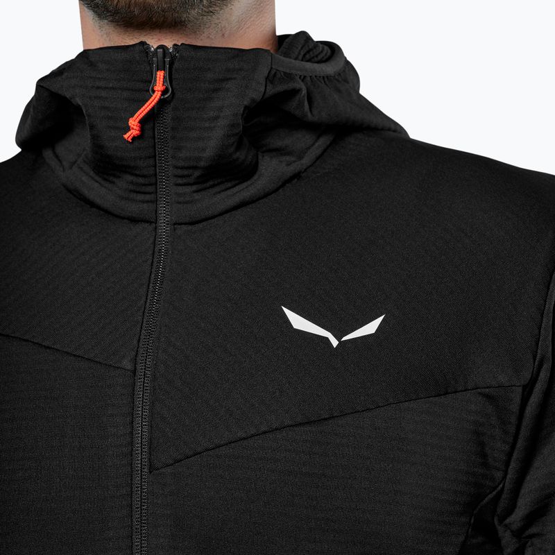 Men's trekking sweatshirt Salewa Puez Altavia PL HD black out 5