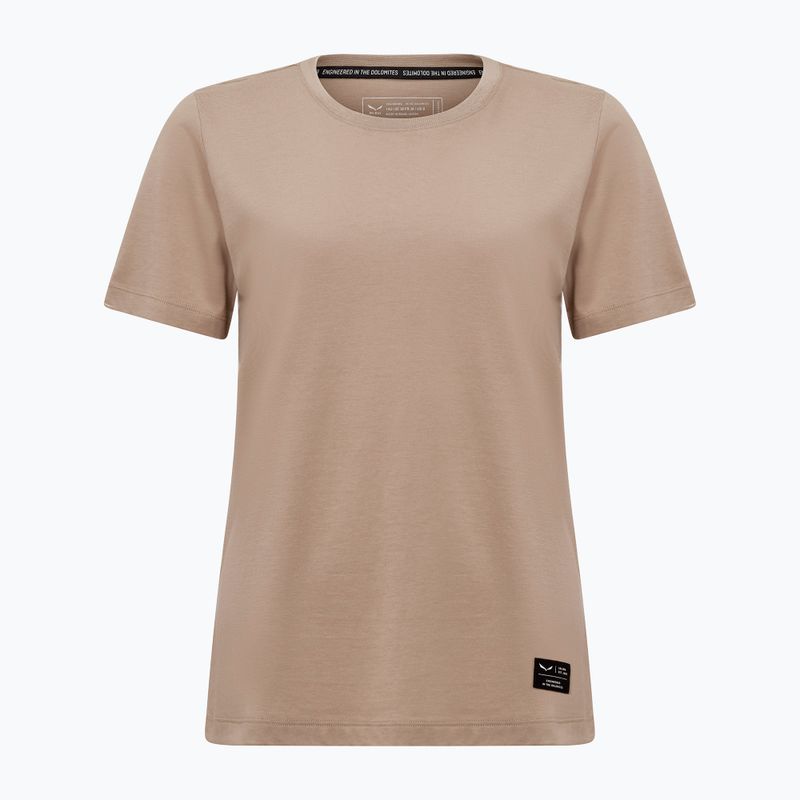 Women's Salewa Eagle Logo Patch 7180 quicksand T-shirt