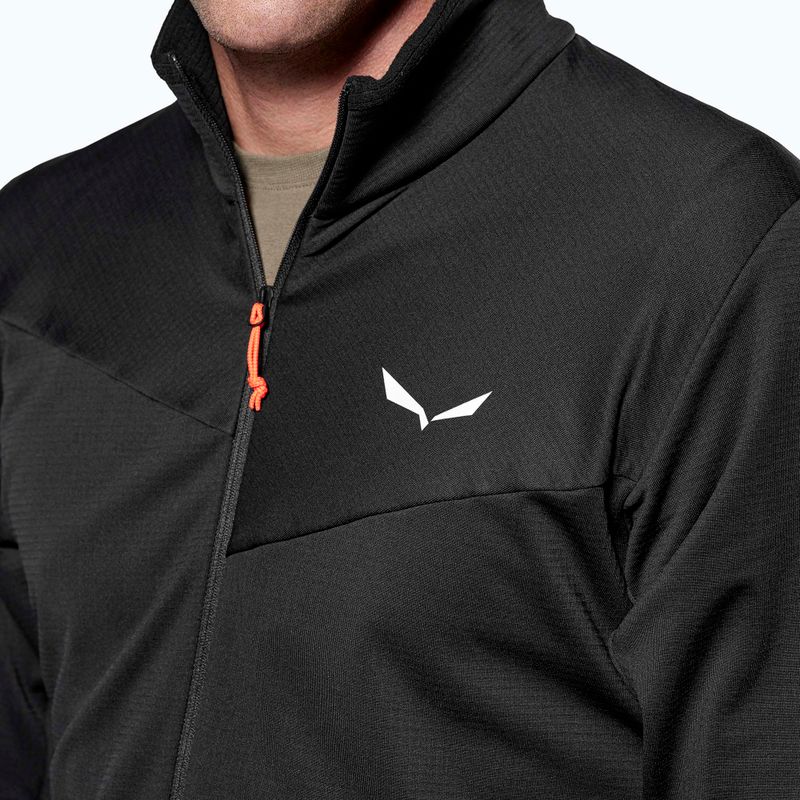 Men's trekking sweatshirt Salewa Puez Cammio Polarlite Half Zip Black Out 4