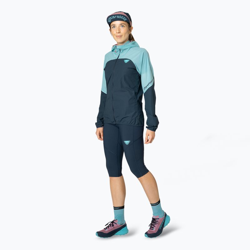 Women's DYNAFIT Alpine Wind marine blue running jacket 3