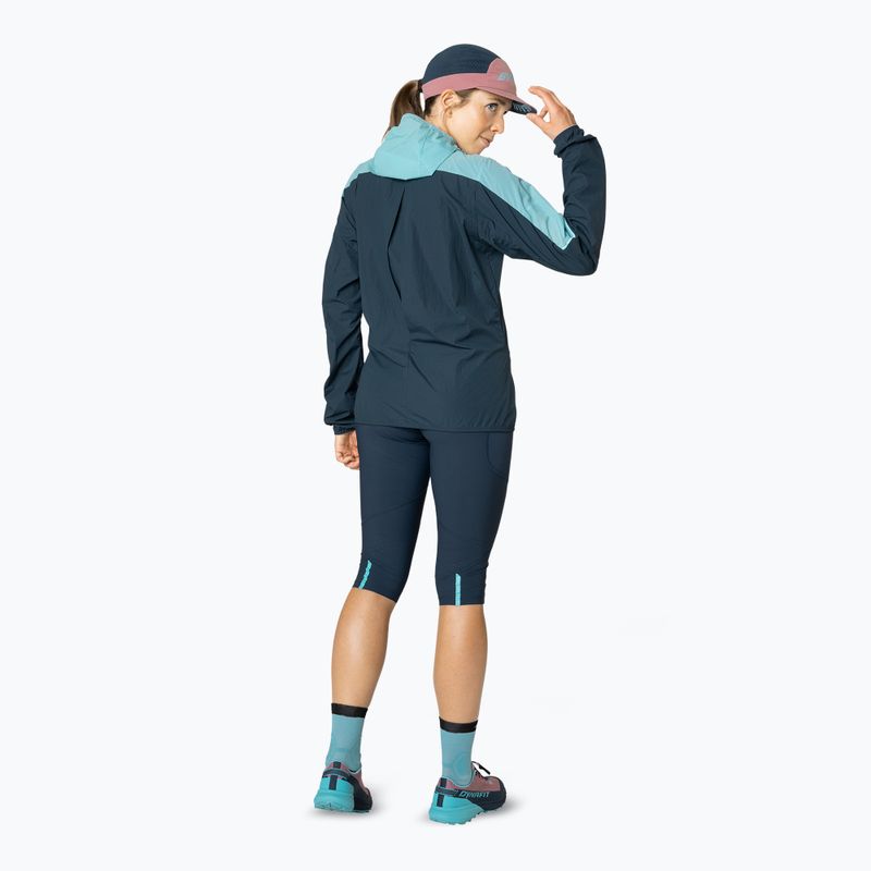 Women's DYNAFIT Alpine Wind marine blue running jacket 4