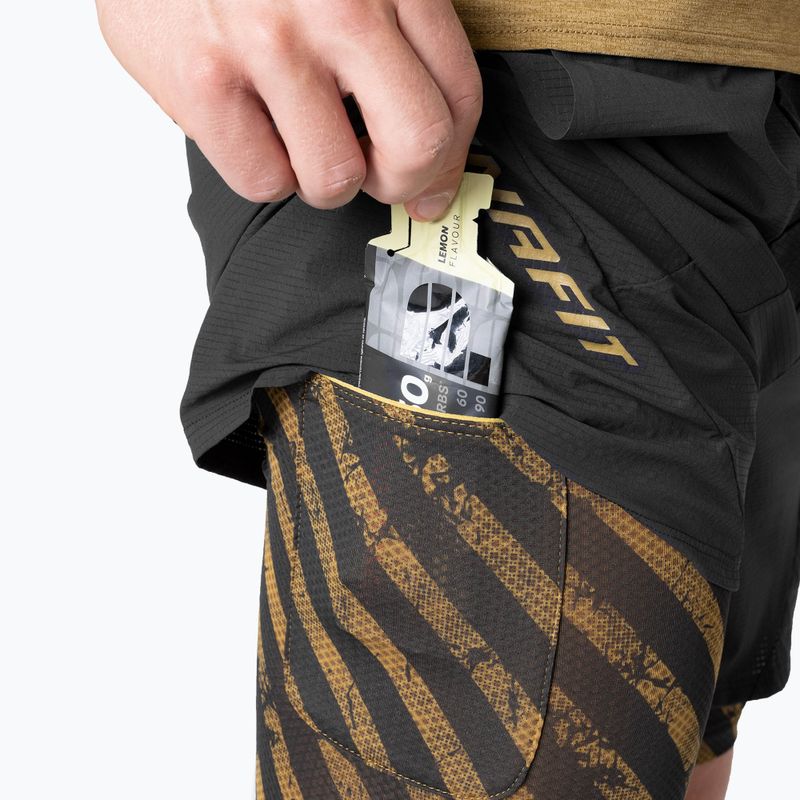 Men's DYNAFIT Trail 2IN1 running shorts black out tobacco 5