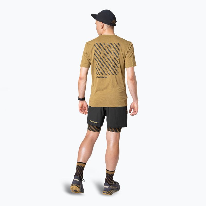 Men's DYNAFIT Trail 2IN1 running shorts black out tobacco 7