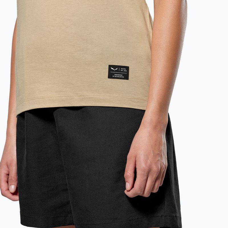 Women's Salewa Eagle Sunset Loose quicksand T-shirt 4