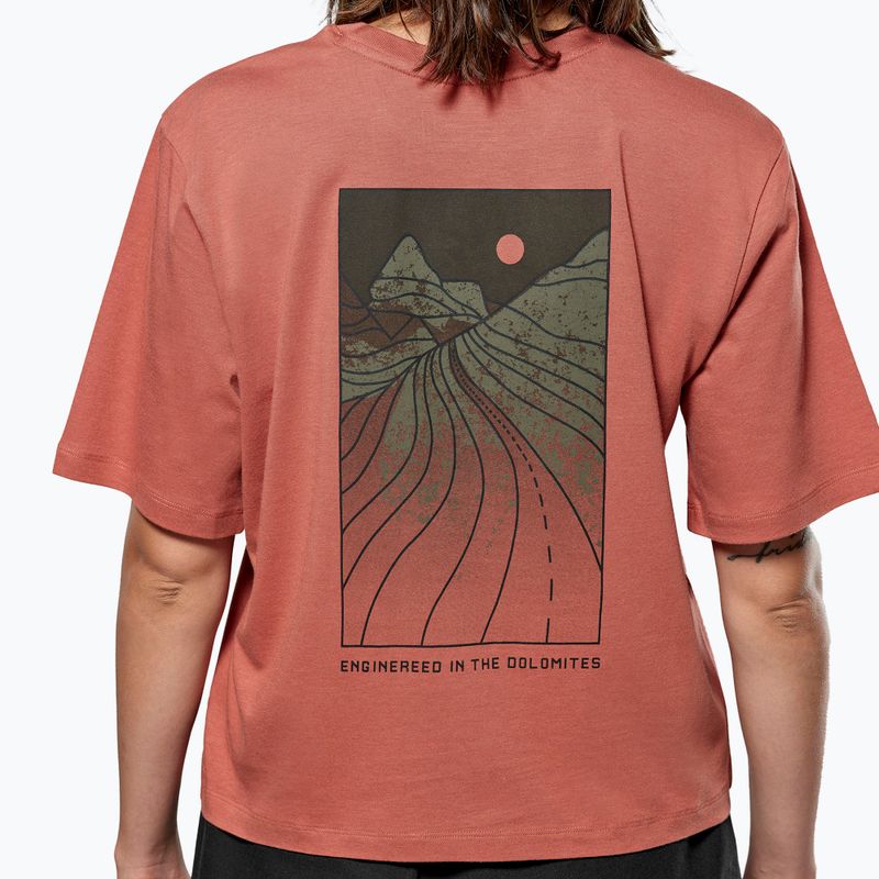 Women's Salewa Eagle Sunset Loose t-shirt etruscan red 4