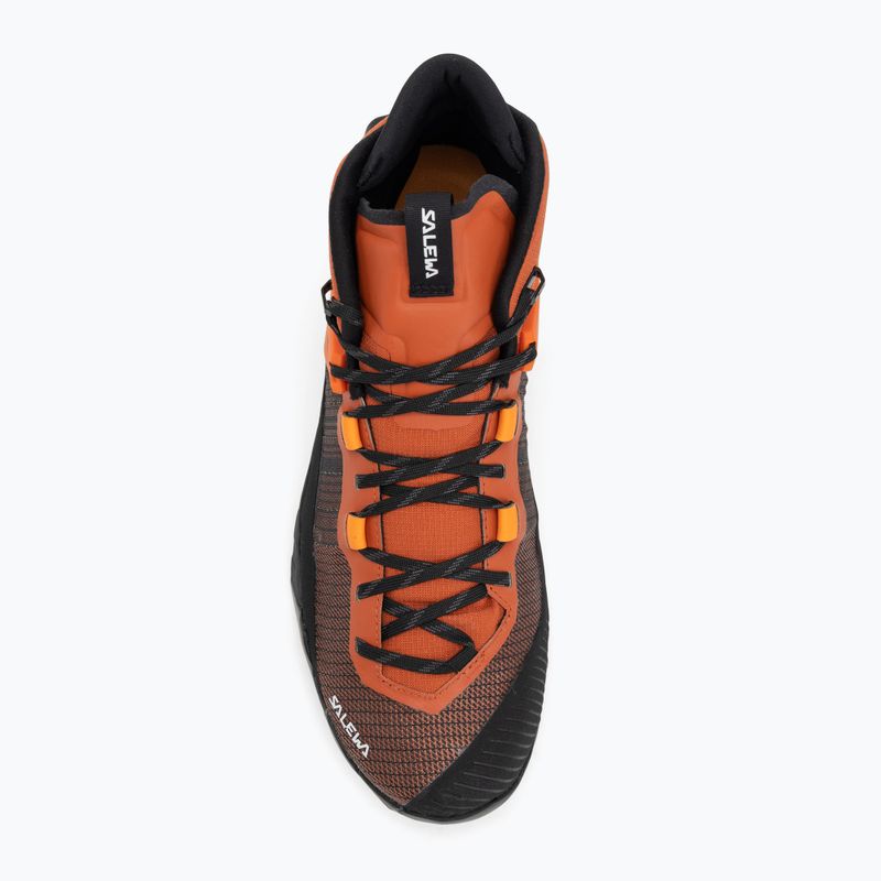 Men's Salewa Wildfire Nxt Mid GTX approach shoe bombay brown / tumeric 5