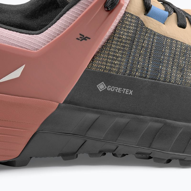 Salewa Wildfire Nxt GTX quicksand / ertuscan red women's approach shoes 9