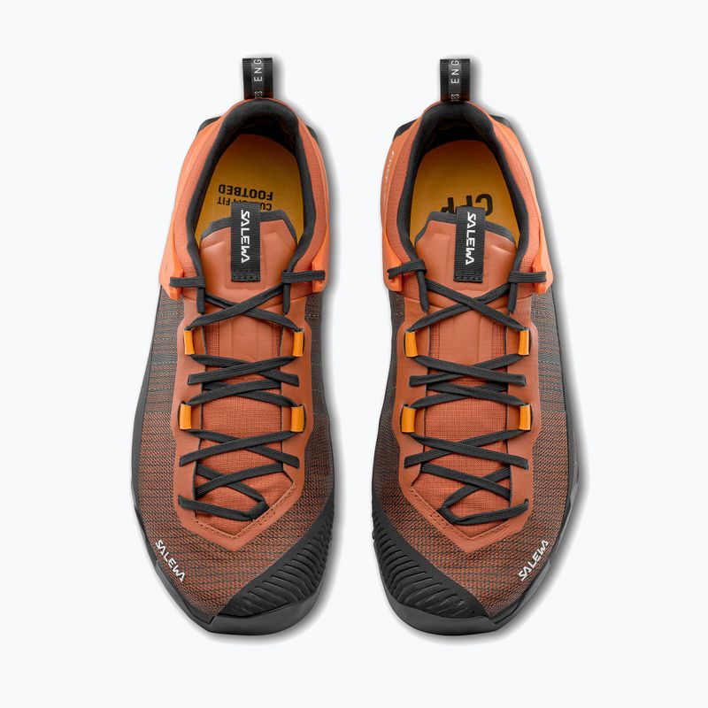 Men's Salewa Wildfire Nxt approach shoe bombay brown / tumeric 4
