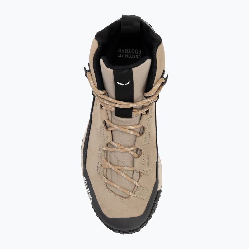 Salewa women's trekking boots Puez Leather Mid Ptx quicksand / onyx 5
