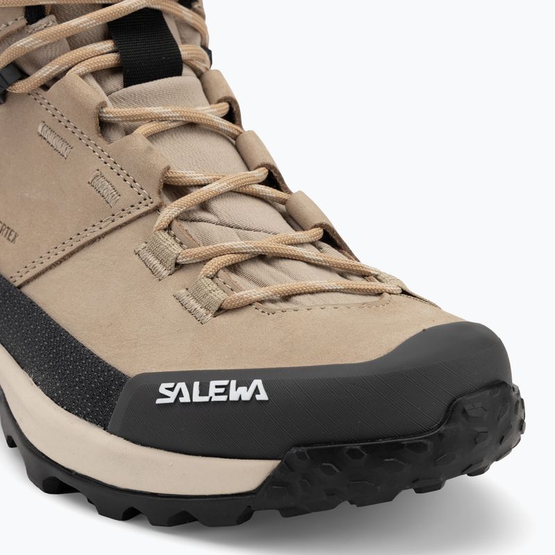Salewa women's trekking boots Puez Leather Mid Ptx quicksand / onyx 7