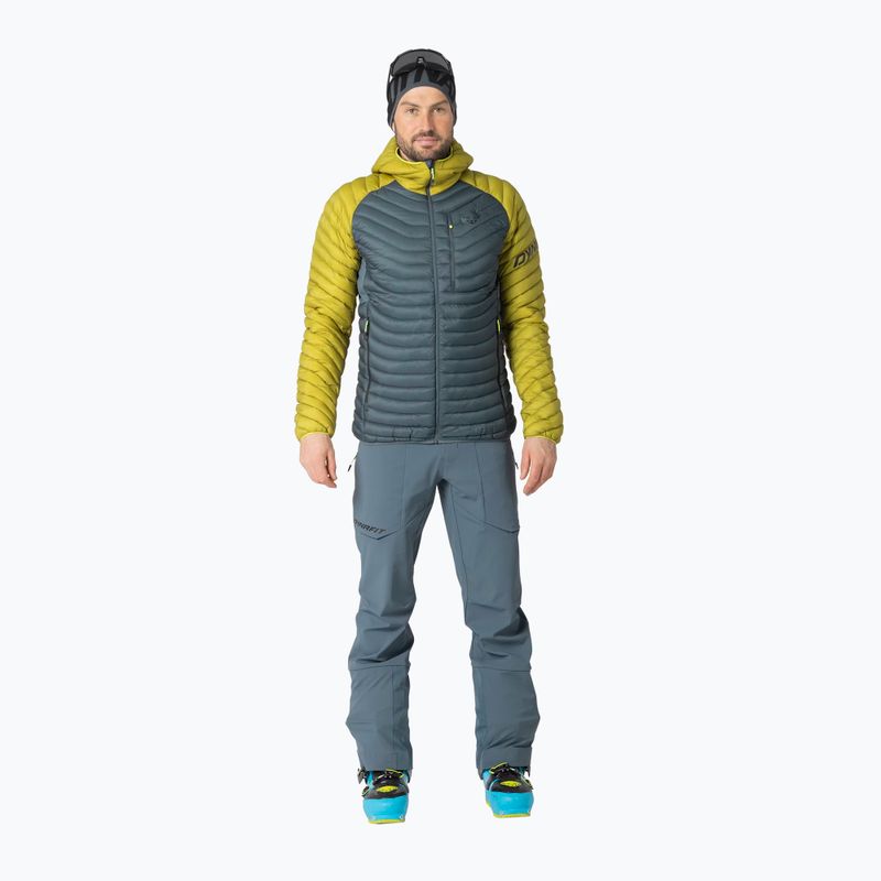 Men's down jacket DYNAFIT Radical Down RDS Hooded golden lime 2