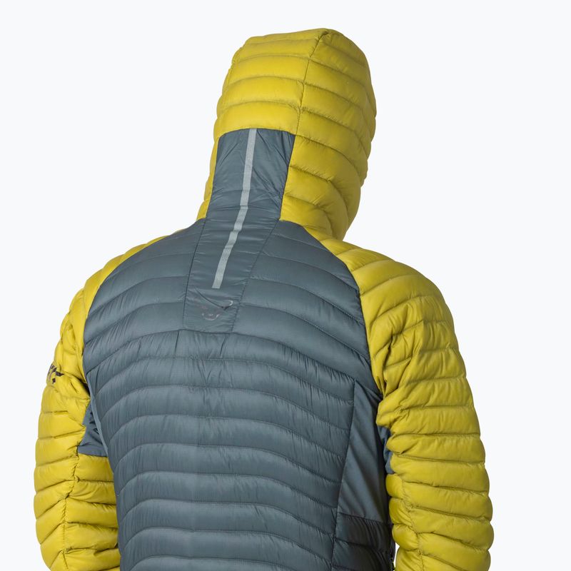 Men's down jacket DYNAFIT Radical Down RDS Hooded golden lime 4