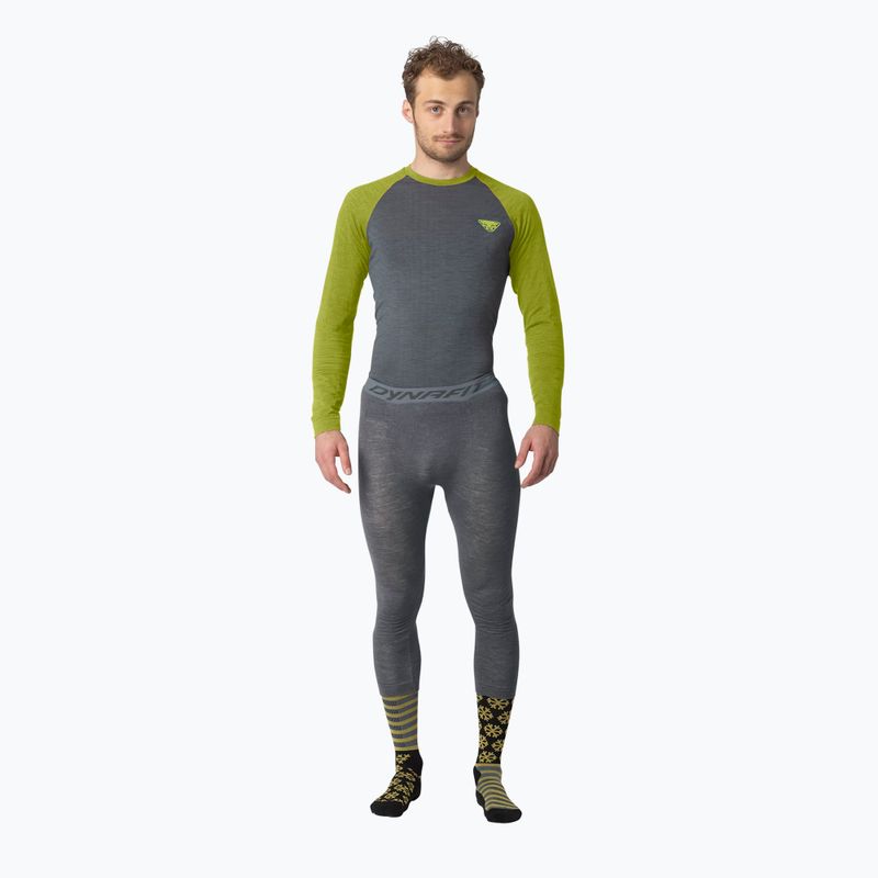 Men's thermal active sweatshirt DYNAFIT Tour Light Merino golden lime 2