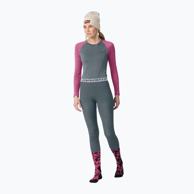 Women's thermal active sweatshirt DYNAFIT Tour Light Merino magenta 2