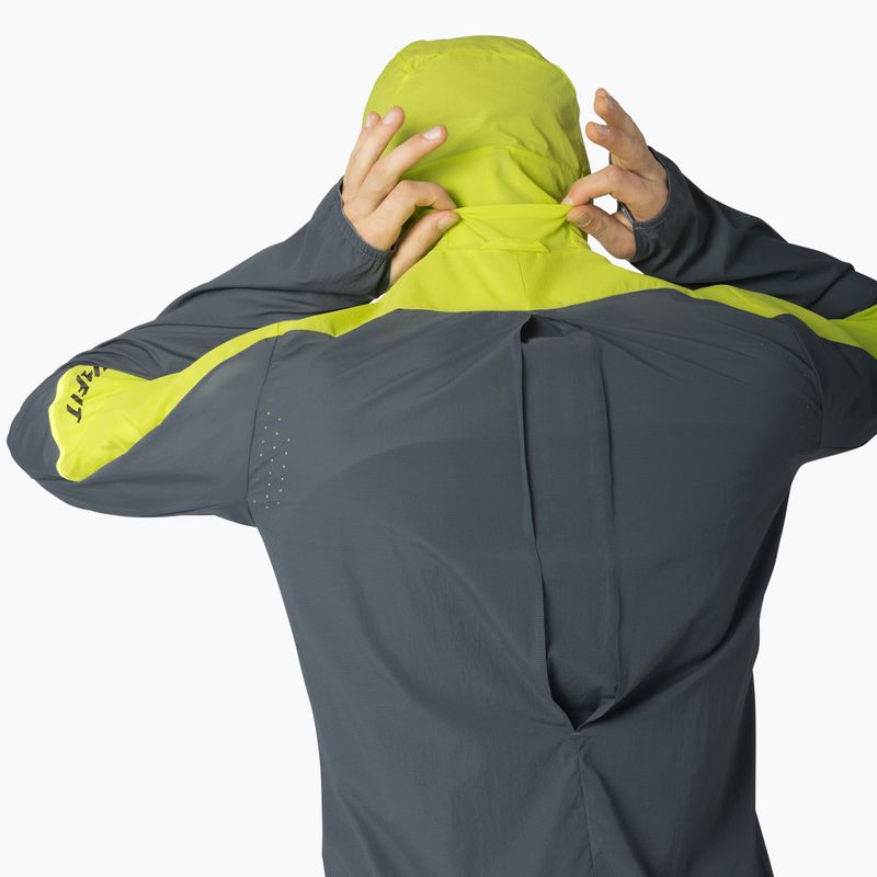 Men's running jacket DYNAFIT Alpine Wind ultra yellow 4