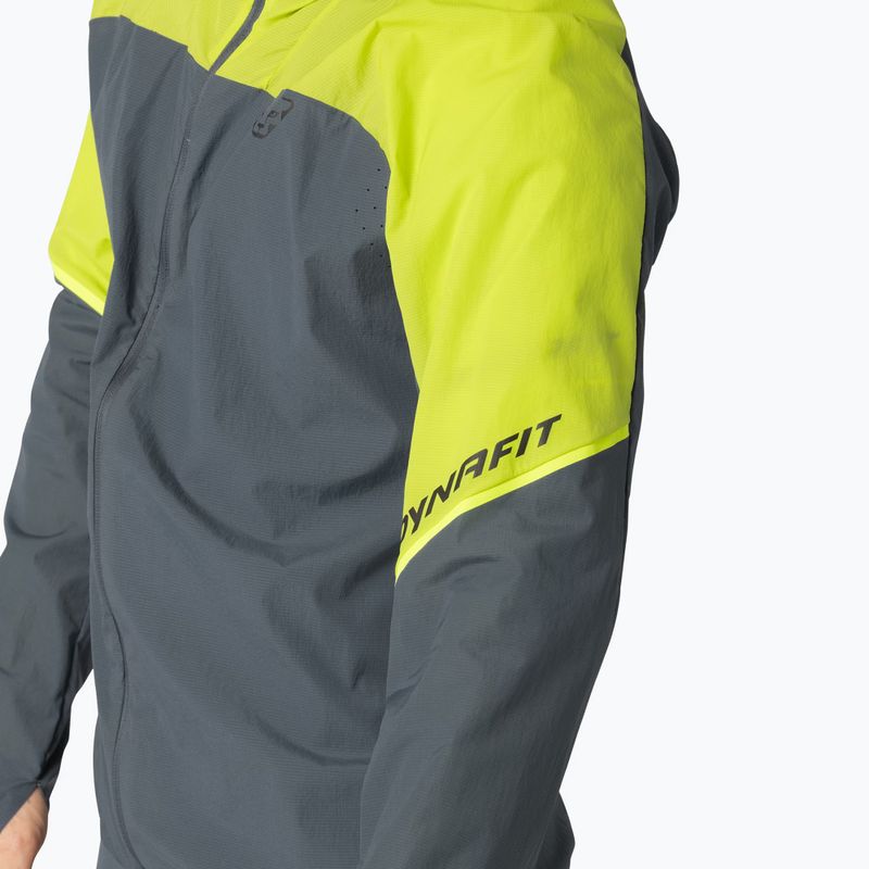 Men's running jacket DYNAFIT Alpine Wind ultra yellow 5