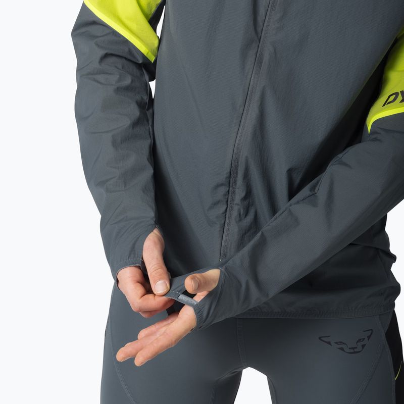 Men's running jacket DYNAFIT Alpine Wind ultra yellow 6