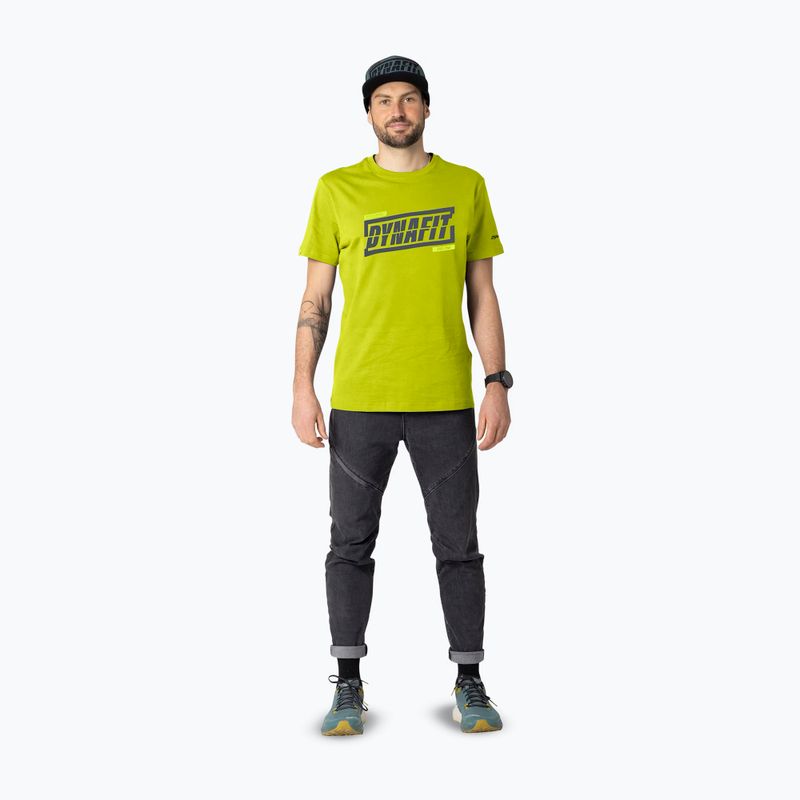 Men's T-shirt DYNAFIT Graphic CO golden lime/tabloid 2