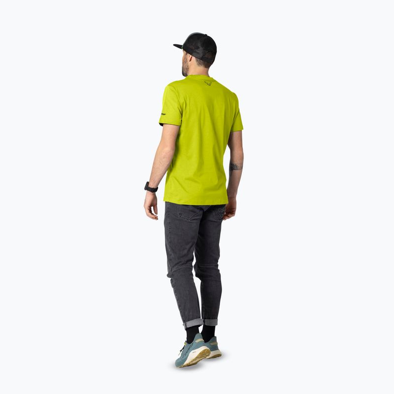Men's T-shirt DYNAFIT Graphic CO golden lime/tabloid 3