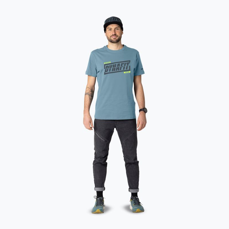 Men's T-shirt DYNAFIT Graphic CO smoke blue/tabloid 2