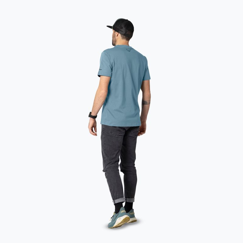 Men's T-shirt DYNAFIT Graphic CO smoke blue/tabloid 3