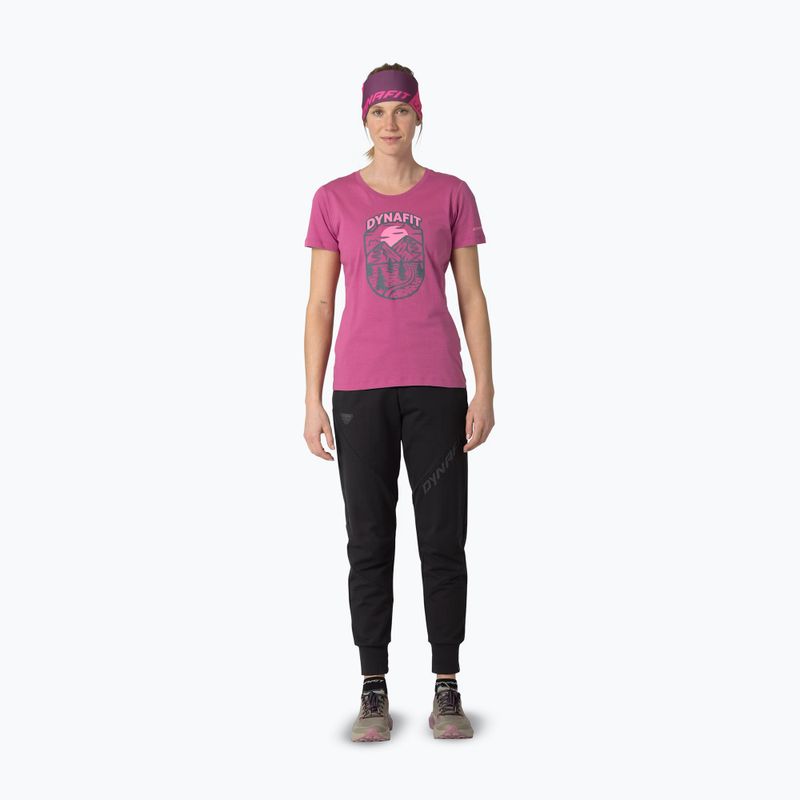 Women's T-shirt DYNAFIT Graphic Co magenta/horizon 2