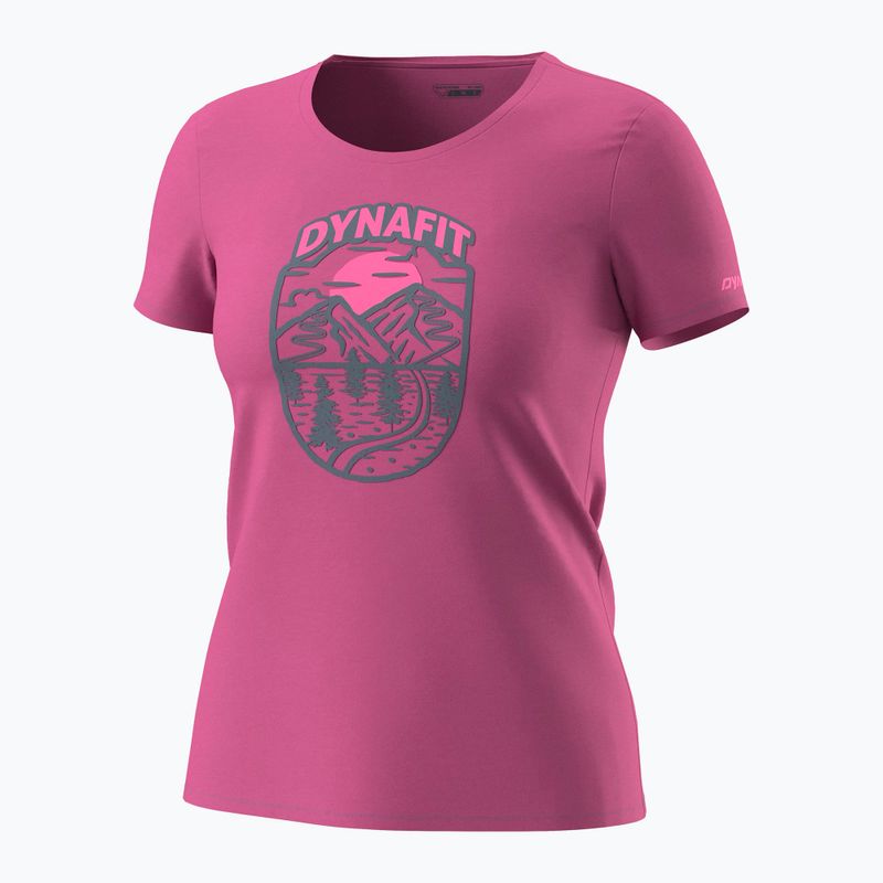 Women's T-shirt DYNAFIT Graphic Co magenta/horizon 4
