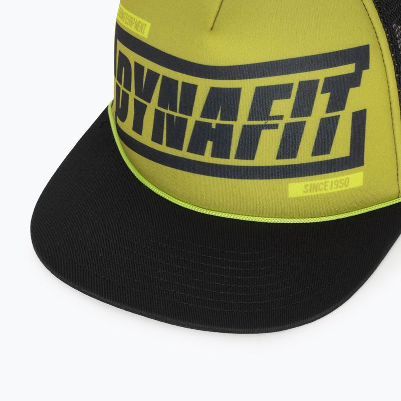 Baseball cap DYNAFIT Graphic Trucker golden lime/tabloid 3