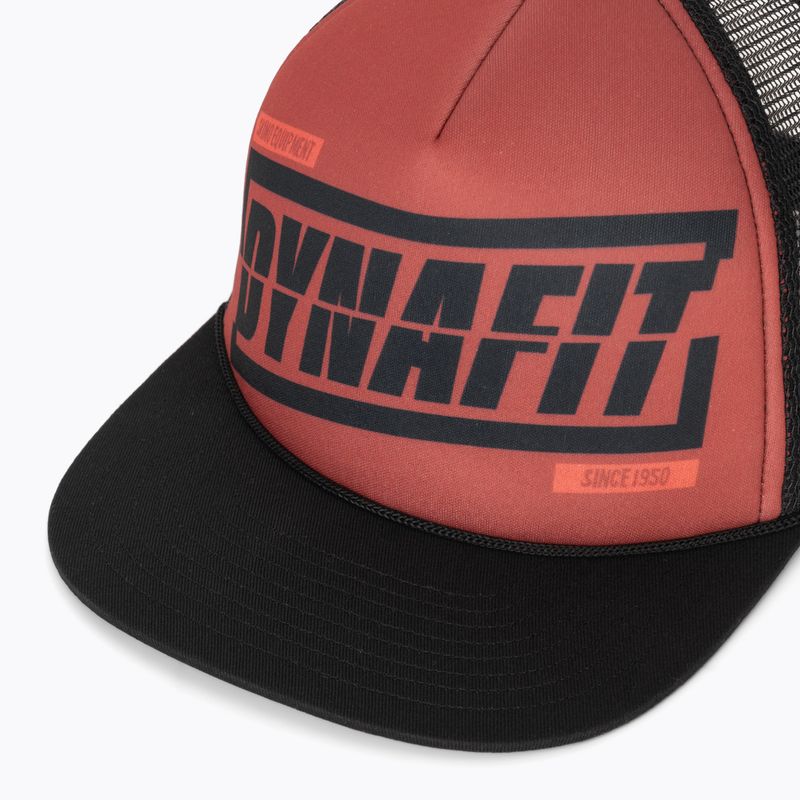 Baseball cap DYNAFIT Graphic Trucker mineral red/tabloid 3