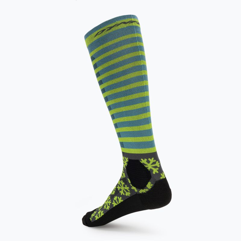 Ski socks DYNAFIT FT Graphic smoke blue 2