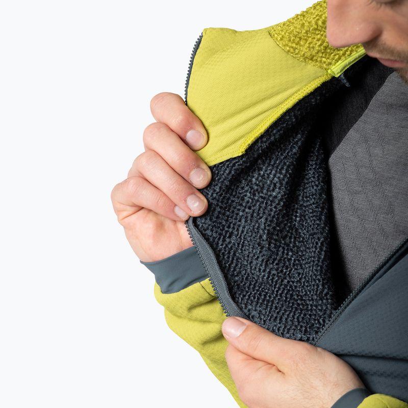 Men's sweatshirt DYNAFIT Blacklight Thermal Hooded Jacket golden lime/0720 6