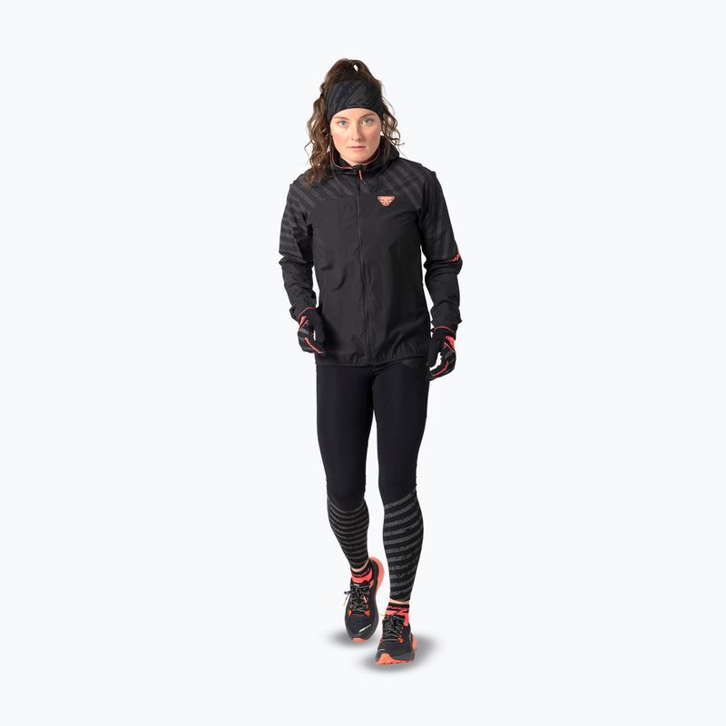 Women's running jacket DYNAFIT Trail Reflective Wind black out/6A10 2