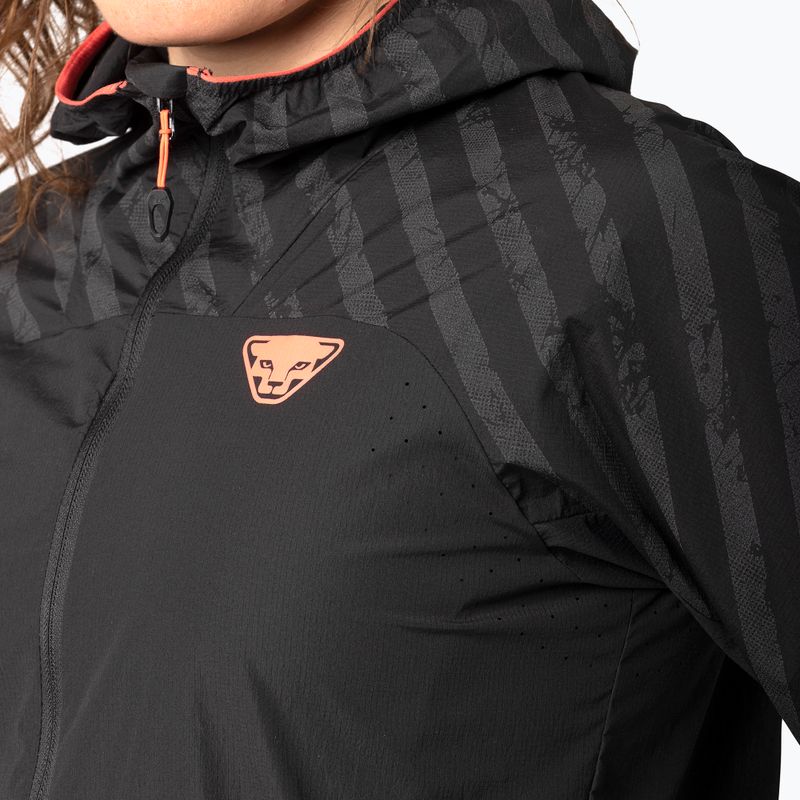 Women's running jacket DYNAFIT Trail Reflective Wind black out/6A10 5