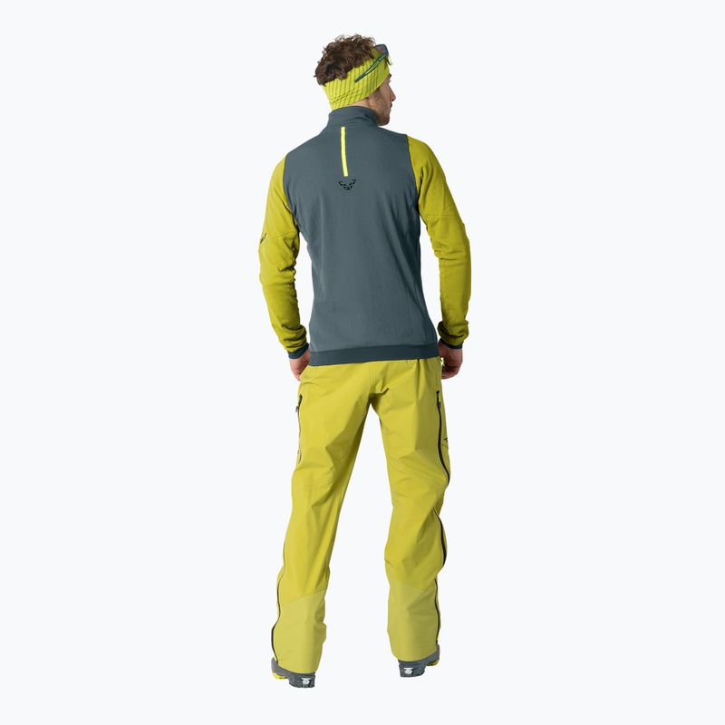 Men's ski sweatshirt DYNAFIT Blacklight Thermal 1/2 Zip golden lime 3