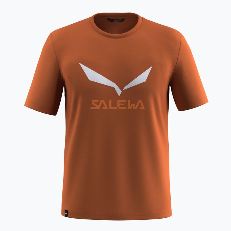 Men's T-shirt Salewa Solidlogo Dry Bombay Brown