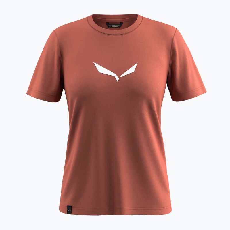 Women's T-shirt Salewa Solid Dry Etruscan Red