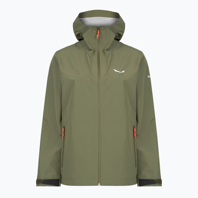 Women's rain jacket Salewa Puez Aqua 4 PTX 2.5L faded green