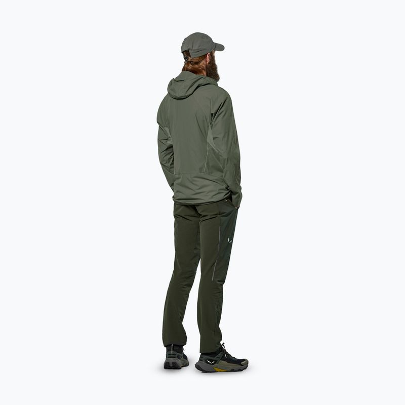 Men's wind jacket Salewa Pedroc Wind Hood faded green 3