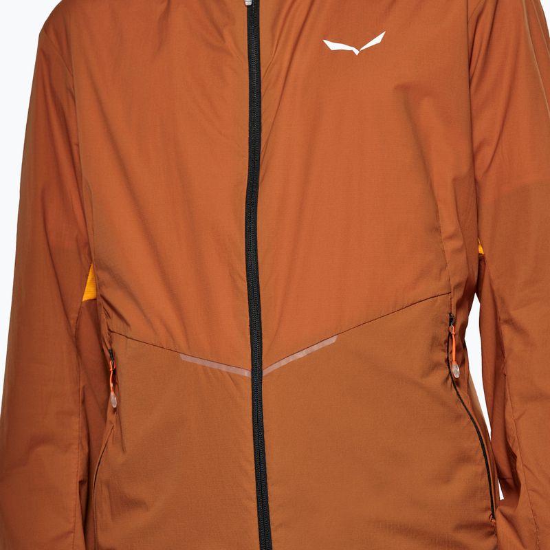 Men's wind jacket Salewa Pedroc Wind Hood bombay brown 4
