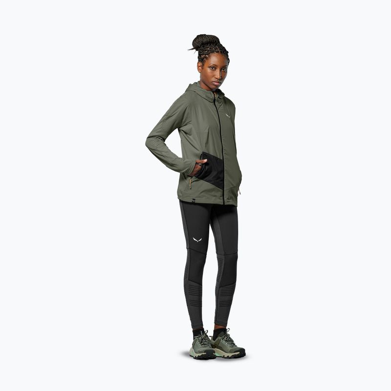 Women's wind jacket Salewa Pedroc Polarlite Wind Hood faded green 2