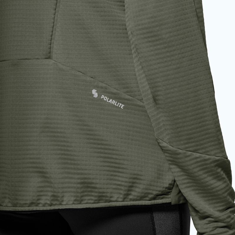 Women's wind jacket Salewa Pedroc Polarlite Wind Hood faded green 6