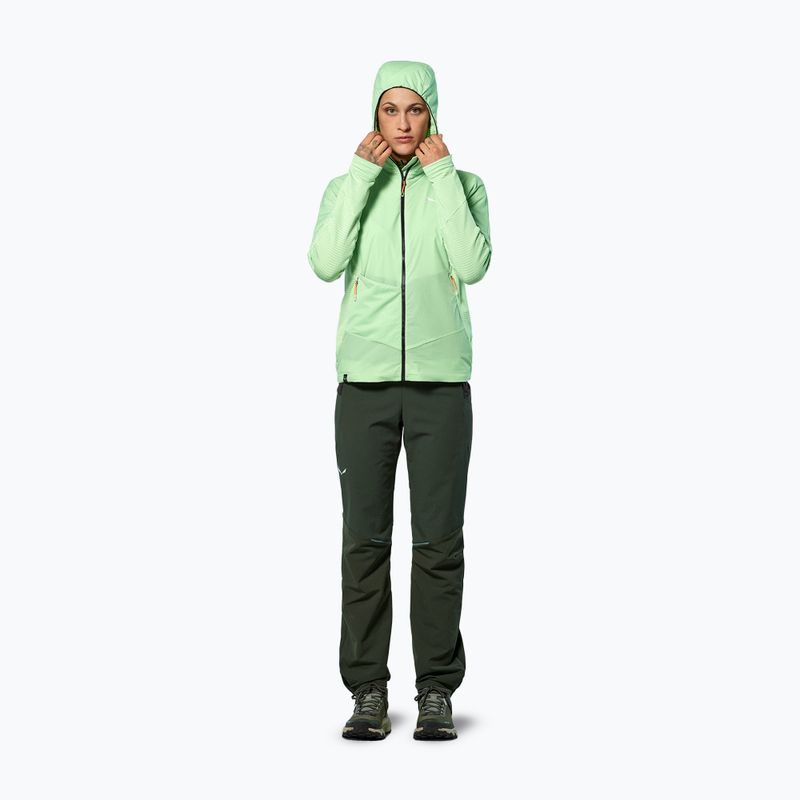 Women's wind jacket Salewa Pedroc Polarlite Wind Hood pastel green 2