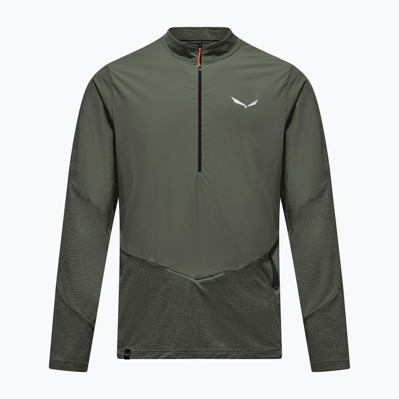 Men's longsleeve Salewa Pedroc Dry Wind Half Zip Tee faded green 6