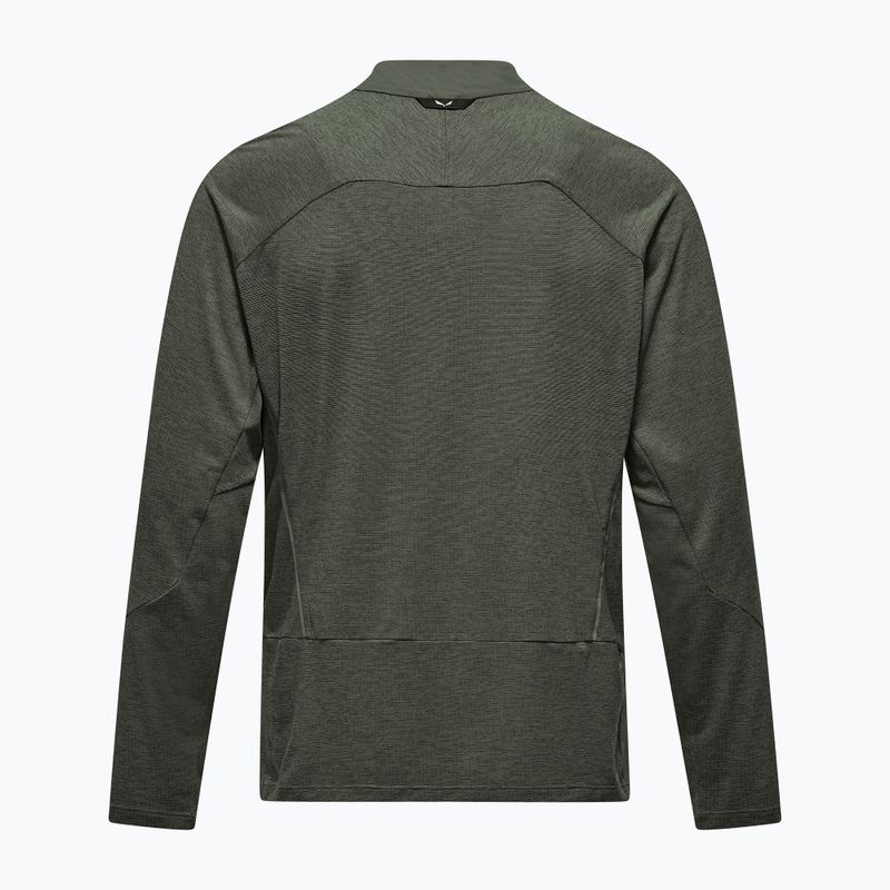 Men's longsleeve Salewa Pedroc Dry Wind Half Zip Tee faded green 7