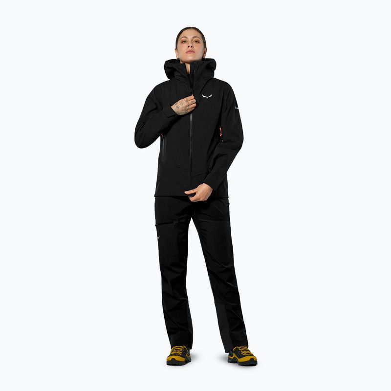 Women's rain jacket Salewa Ortles GTX 3L EPE black out 2