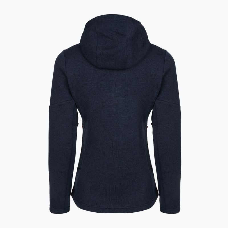 Men's trekking sweatshirt Salewa Puez Rocca Polarlite Hood navy blazer 2